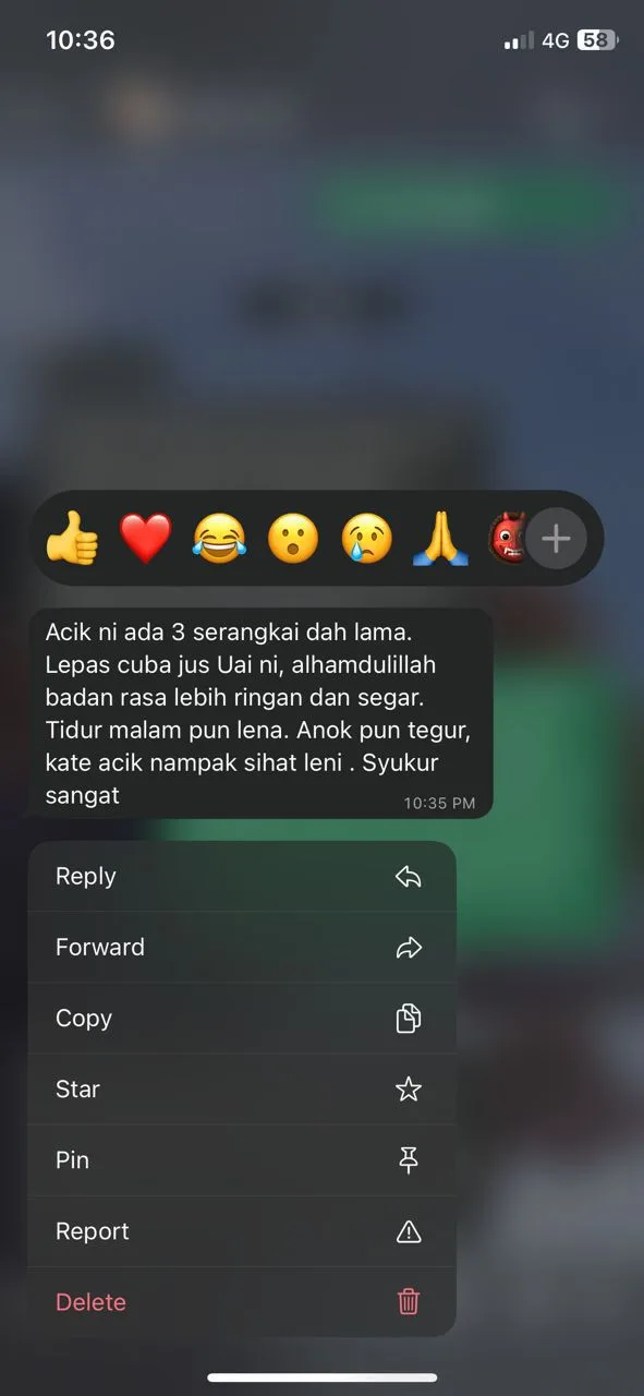Testimoni pelanggan 1